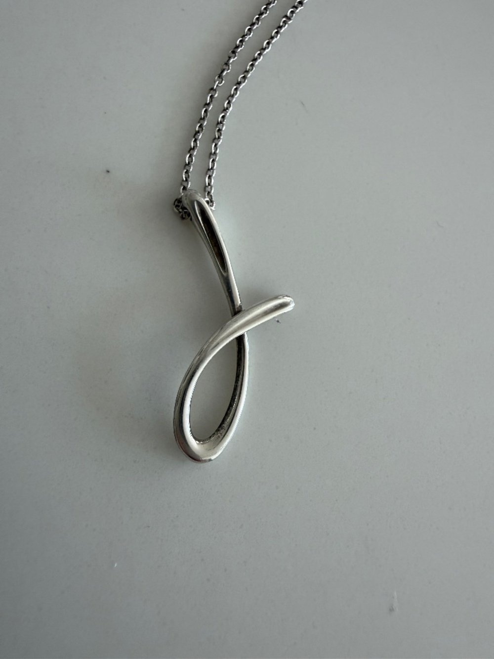 Tiffany & Co Elsa Peretti Initial J Necklace